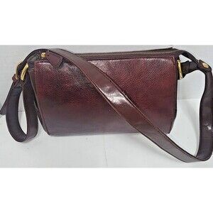 Coletta Brown Genuine Leather Purse with Adjustable Shoulder Strap